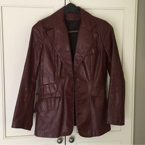 Opera brand leather jacket, vintage late 70’s, early 80’s